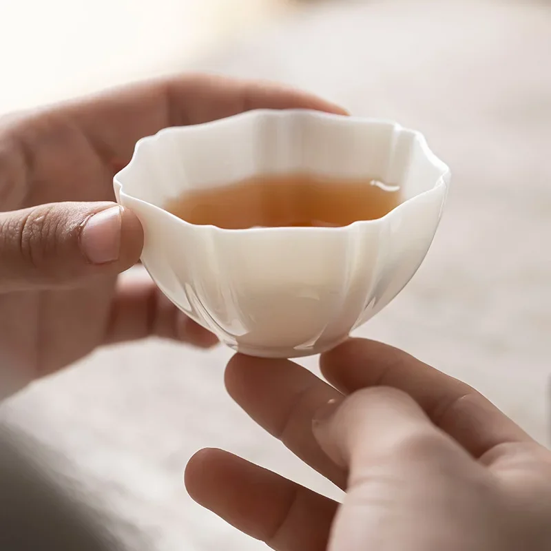 Kitchen Appliances Wholesale - Suet-Fat Jade weiß Porzellan Tee tasse