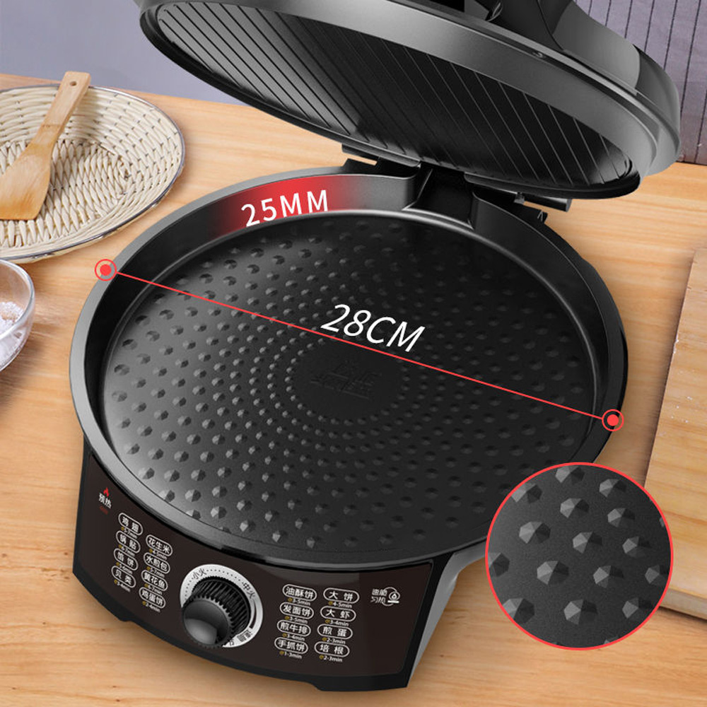 Crepe Maker Non Stick - Version 2025, elektrische Backform, intelligenter Crêpes-Maker,