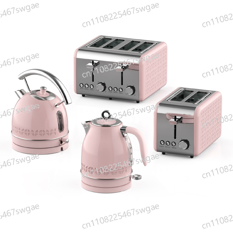 Toaster 4 Slice - Wasserkocher- und Toaster-Set, Saftmixer, Retro-Toaster, elektrisches
