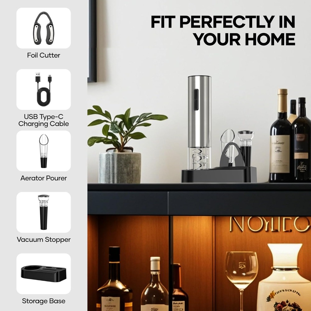 Elektrischer USB-Weinöffner, w – Wine Opener Electric Bewertung und Preis