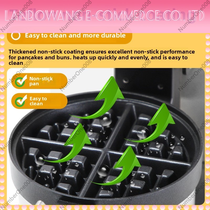 Rotierender Waffeleisen-Grill, – Crepe Maker Non Stick Bewertung und Preis